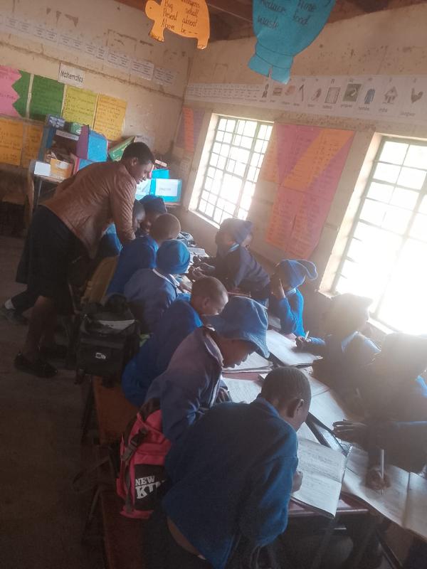 Learners participating in group work